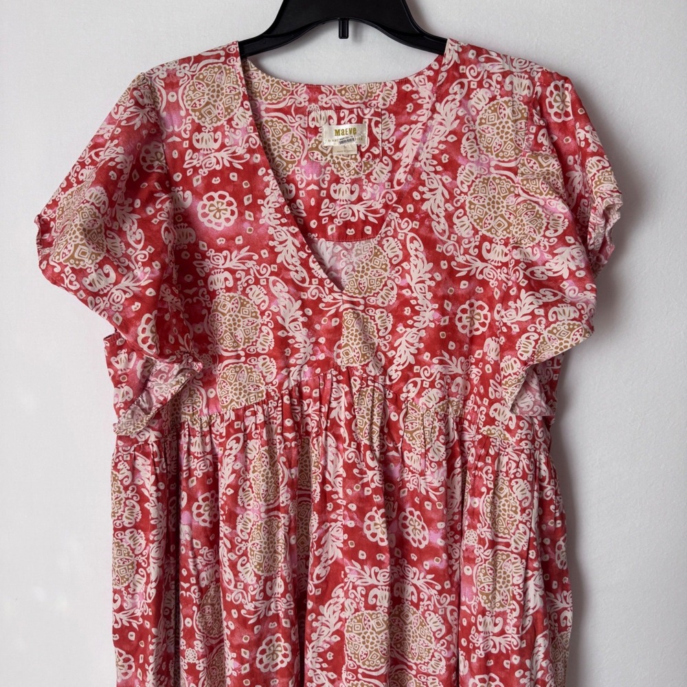 Maeve Anthropologie Women Flutter Sleeve Babydoll Midi Dress Size 1X - Picture 7 of 13